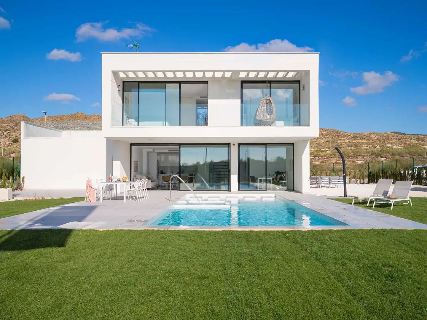 Exterior view of Houses for sale in Murcia  with Heating and Swimming Pool