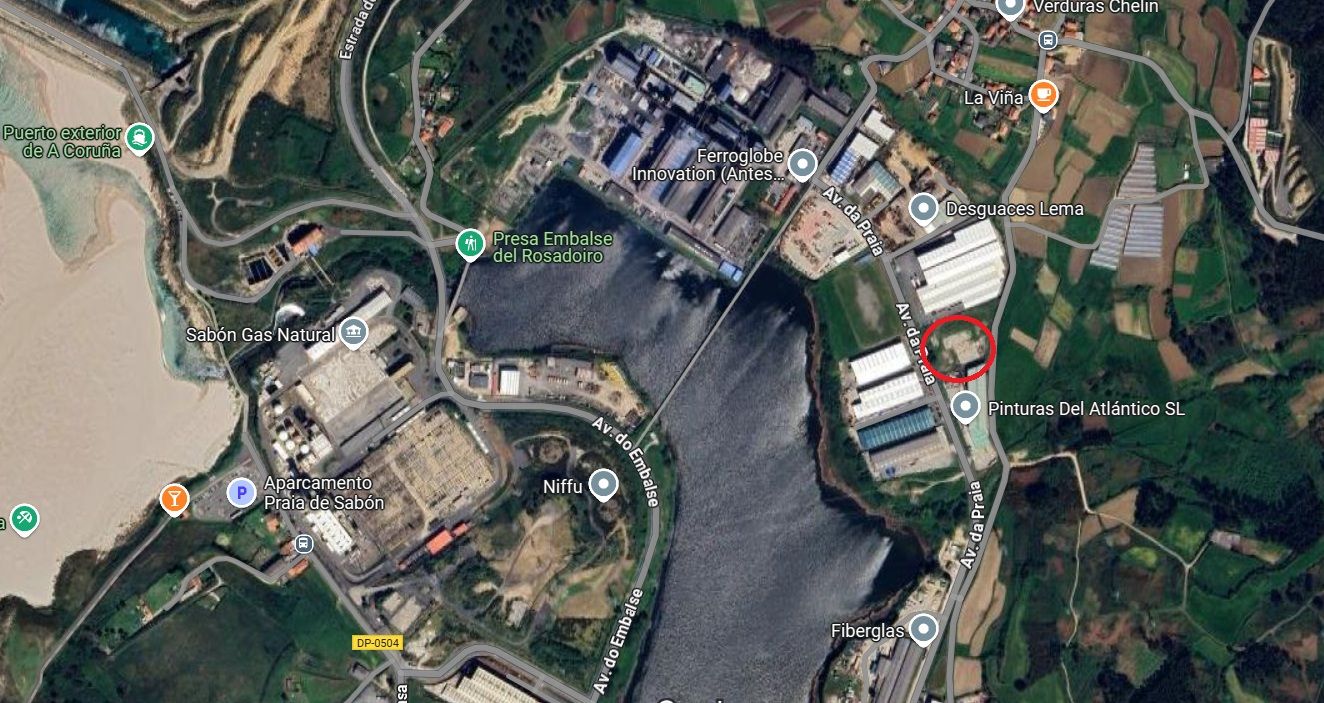 Exterior view of Industrial land for sale in Arteixo