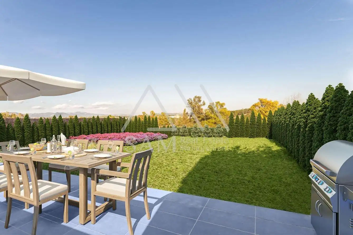 Garden of Detached homes for sale in Sant Esteve Sesrovires  with Private garden, Parquet flooring and Terrace