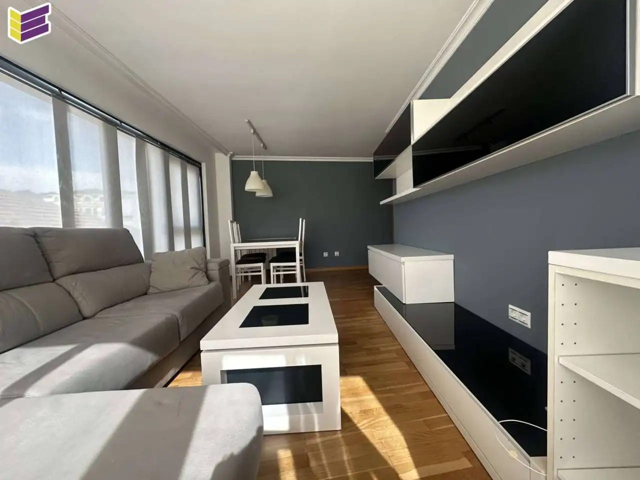 Wohnzimmer von Wohnung zur Miete in O Porriño   mit Heizung, Abstellraum und Möbliert