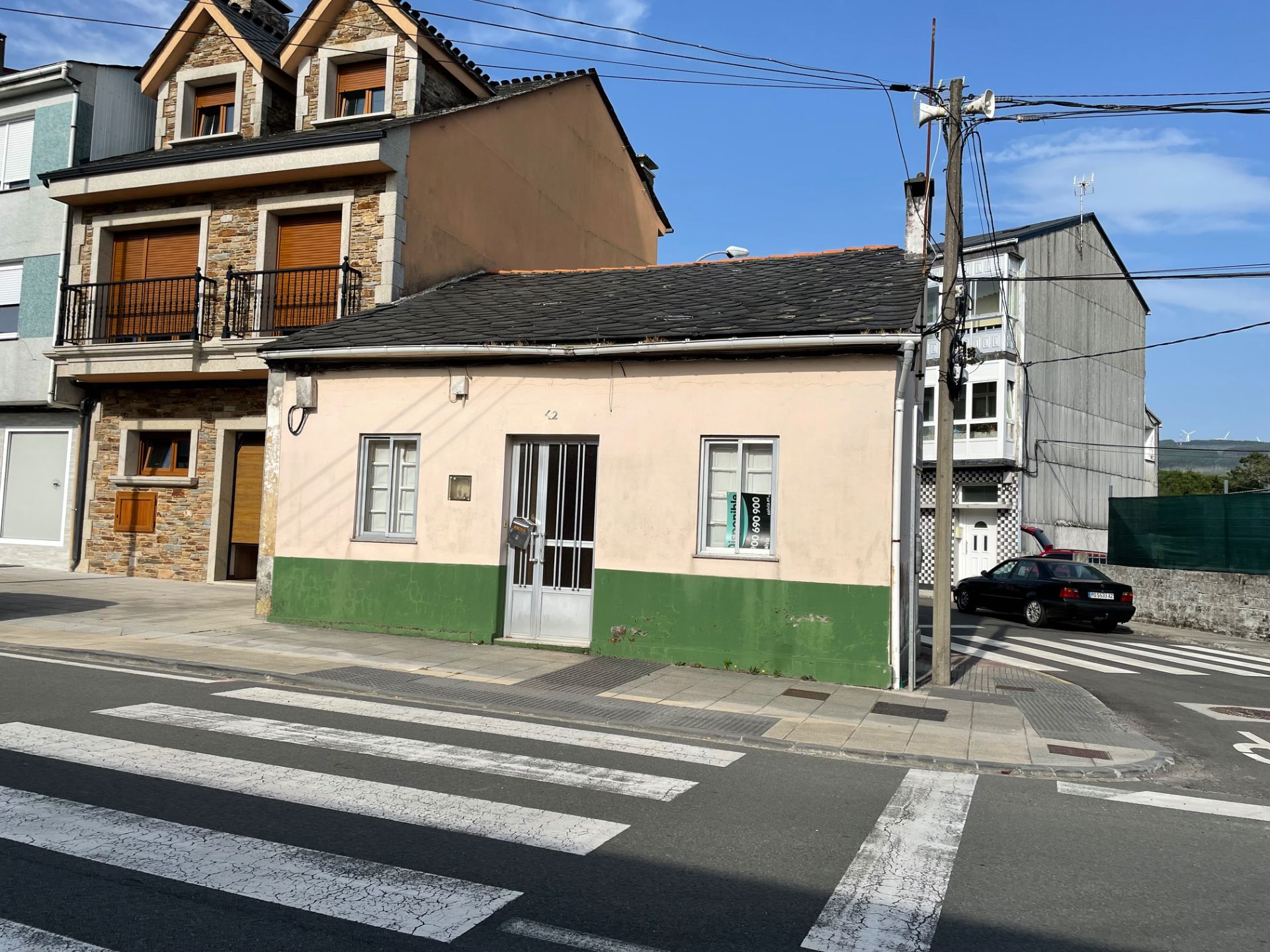 Exterior view of Single-family semi-detached for sale in As Pontes de García Rodríguez 
