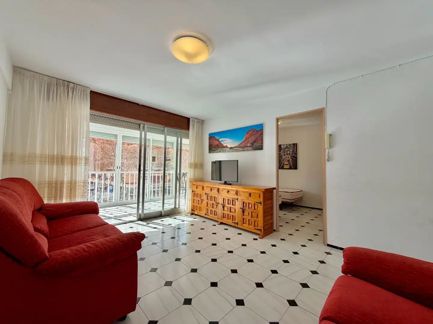 Wohnzimmer von Wohnung zum Verkauf in Benidorm mit Terrasse, Möbliert und Gemeinschaftspool