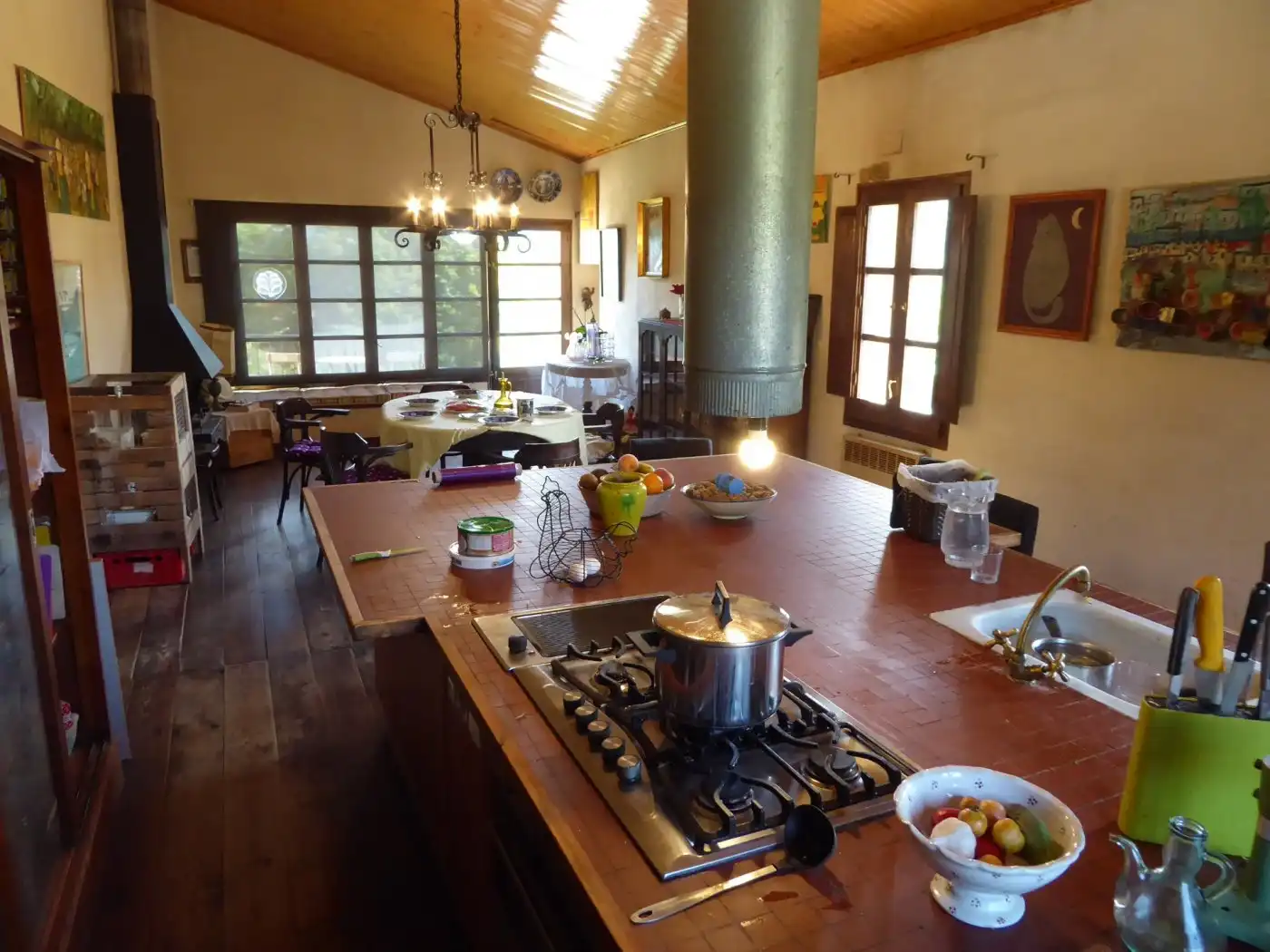 Cocina de Finca rústica en venta en Sant Martí de Tous con Aire acondicionado, Calefacción y Jardín privado