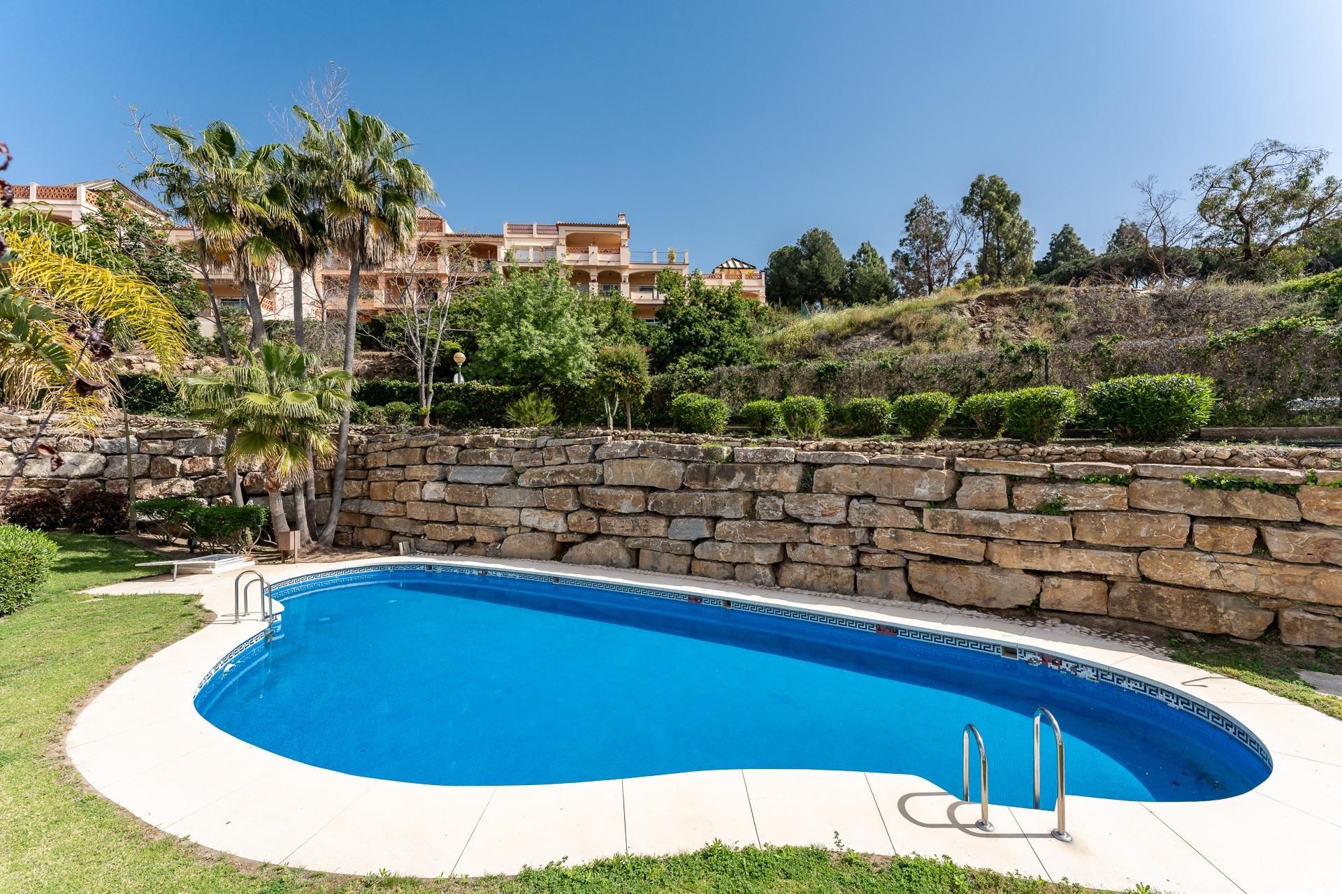 Garden of Flat for sale in Benalmádena  with Air Conditioner, Private garden and Terrace
