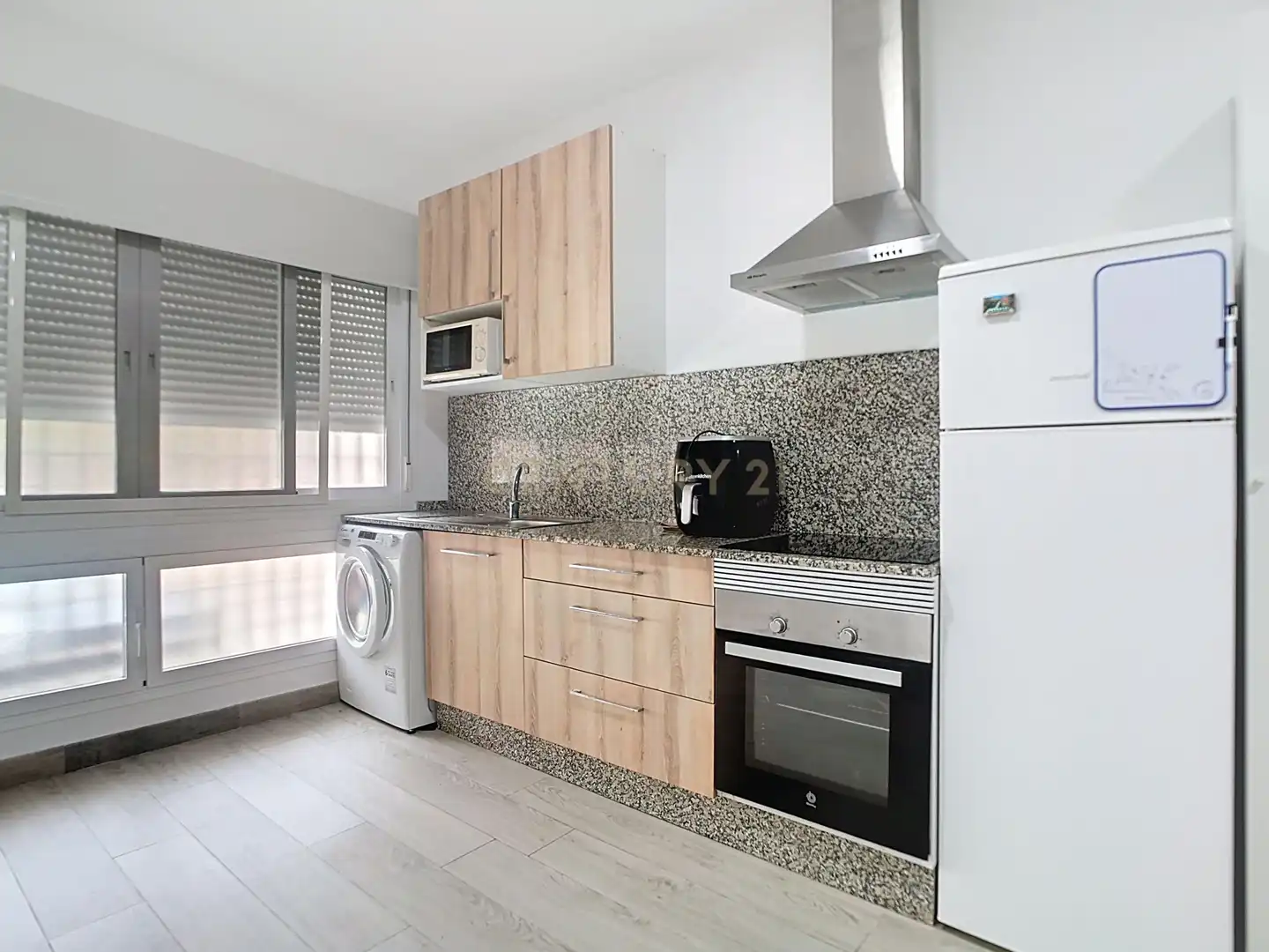 Cocina de Apartamento en venta en Málaga con Aire acondicionado, Horno y Lavadora