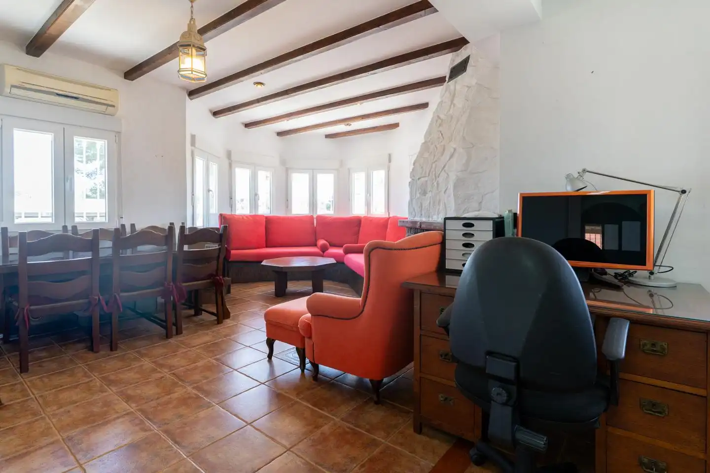 Sala de estar de Casa o chalet en venta en Elche / Elx con Aire acondicionado, Calefacción y Jardín privado