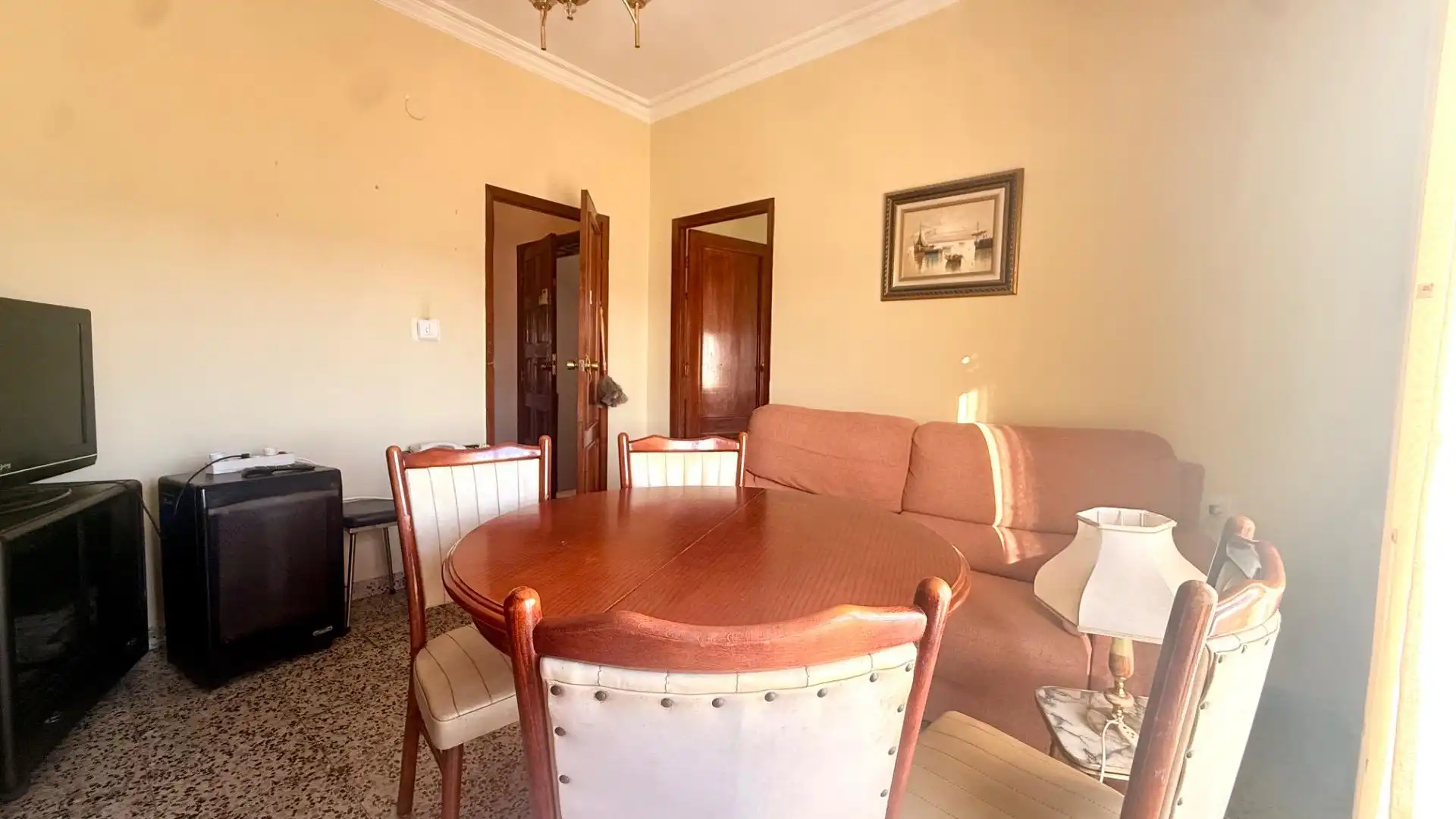 Dining room of Flat for sale in Ourense Capital   with Heating, Storage room and Furnished