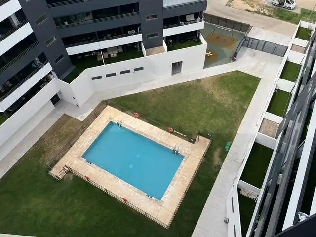 Swimming pool of Attic for rent in Zaragoza  with Air Conditioner, Heating and Terrace
