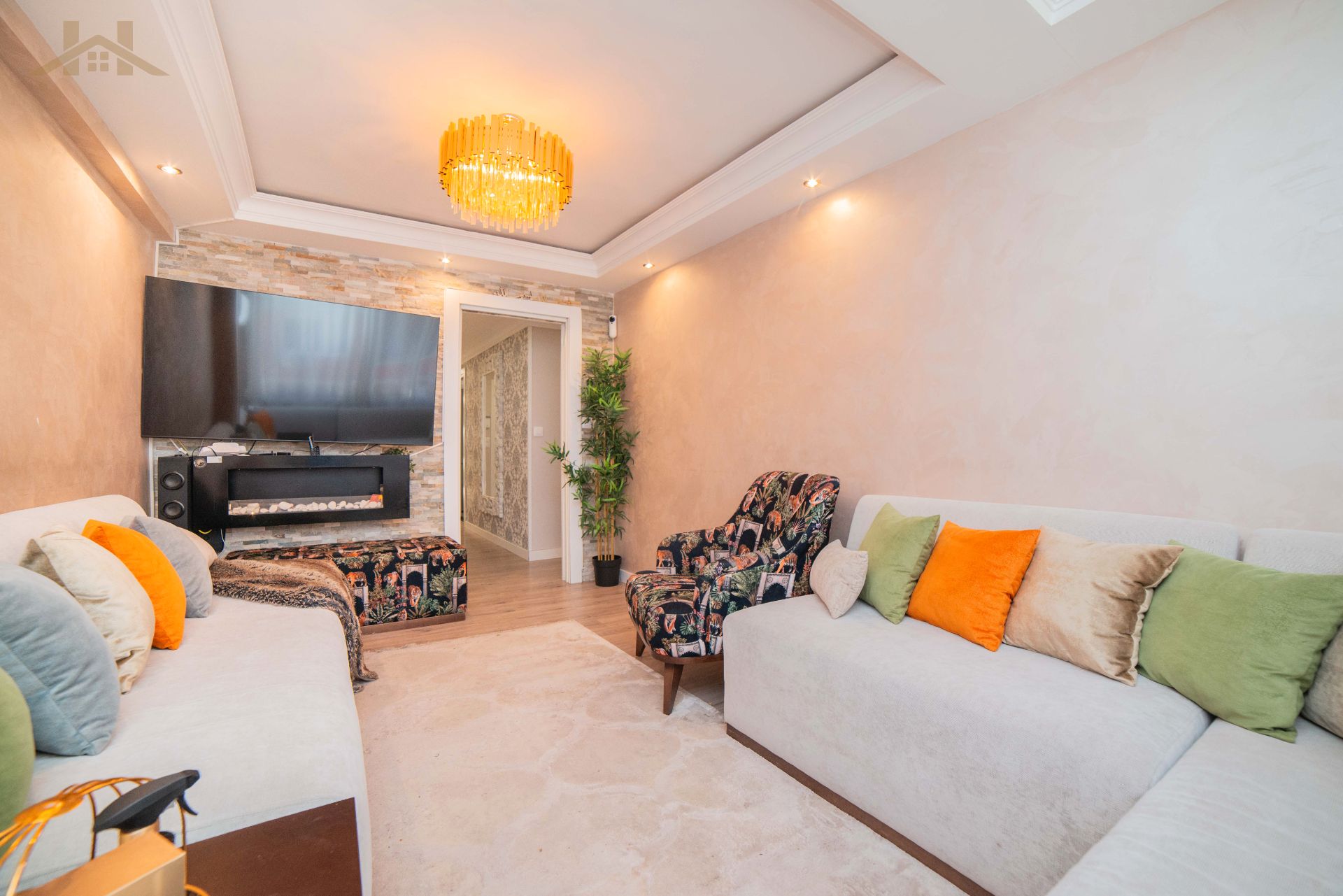 Living room of Flat for sale in Parla  with Air Conditioner and Heating