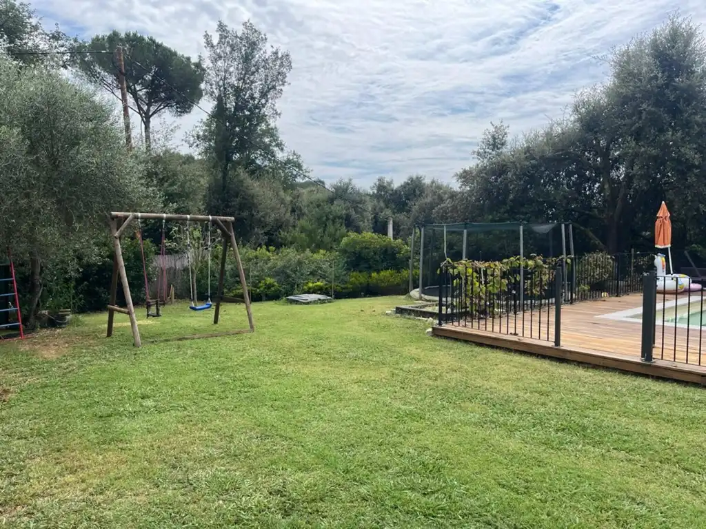 Jardín de Casa o chalet de alquiler en Sant Martí de Llémena con Aire acondicionado, Jardín privado y Trastero