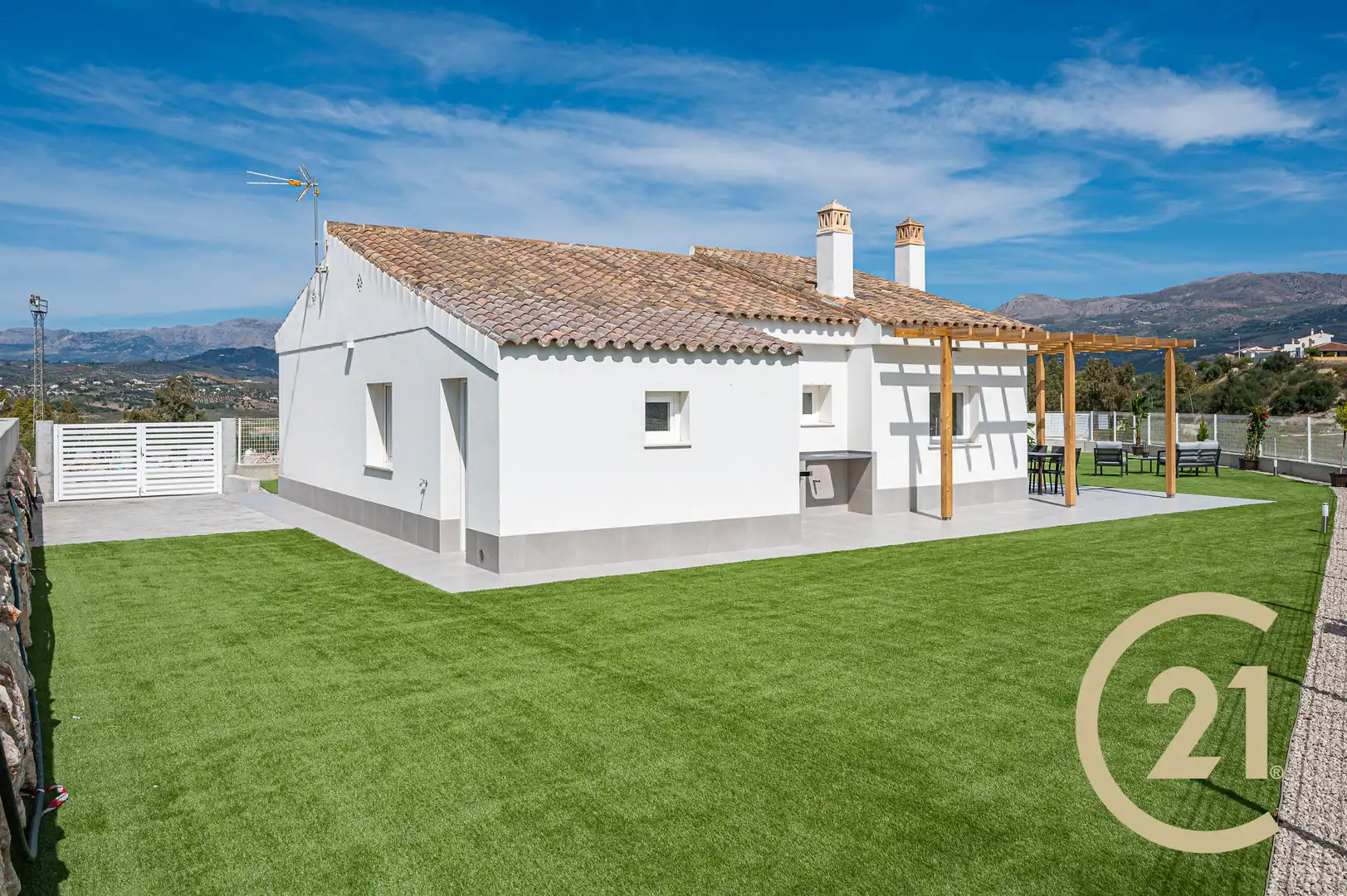 Exterior view of Houses for sale in Viñuela  with Heating, Private garden and Terrace