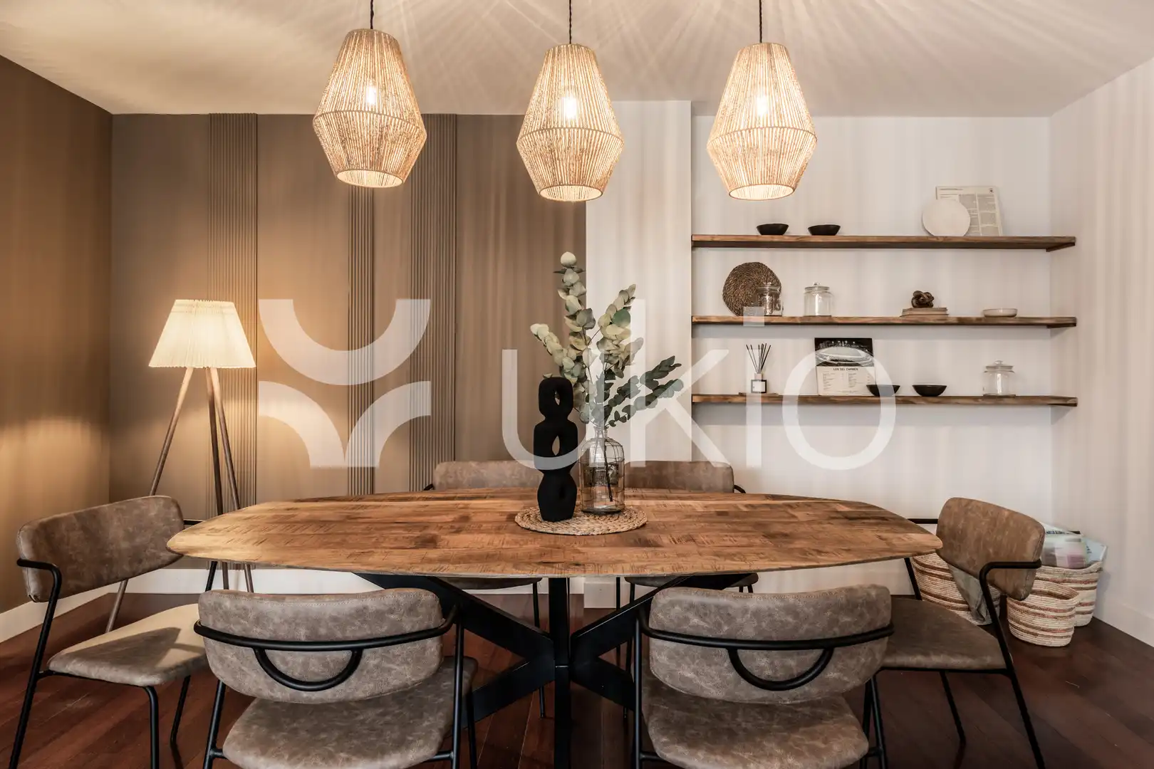Comedor de Apartamento de alquiler en Madrid con Aire acondicionado, Calefacción y Parquet