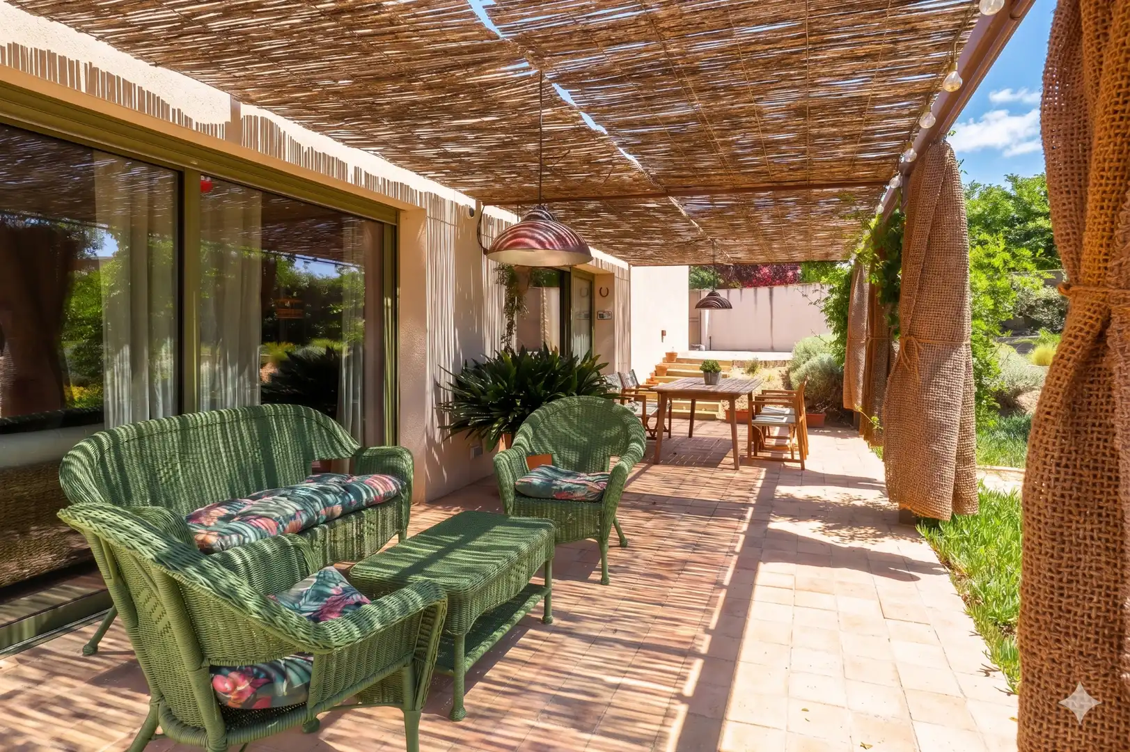 Terraza de Casa o chalet de alquiler en Ultramort con Aire acondicionado, Calefacción y Jardín privado