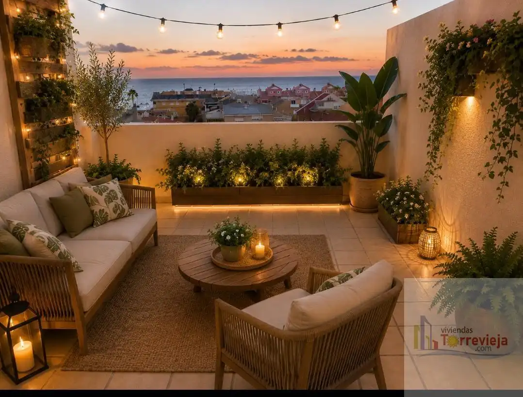 Terraza de Ático en venta en Torrevieja con Aire acondicionado, Terraza y Piscina comunitaria