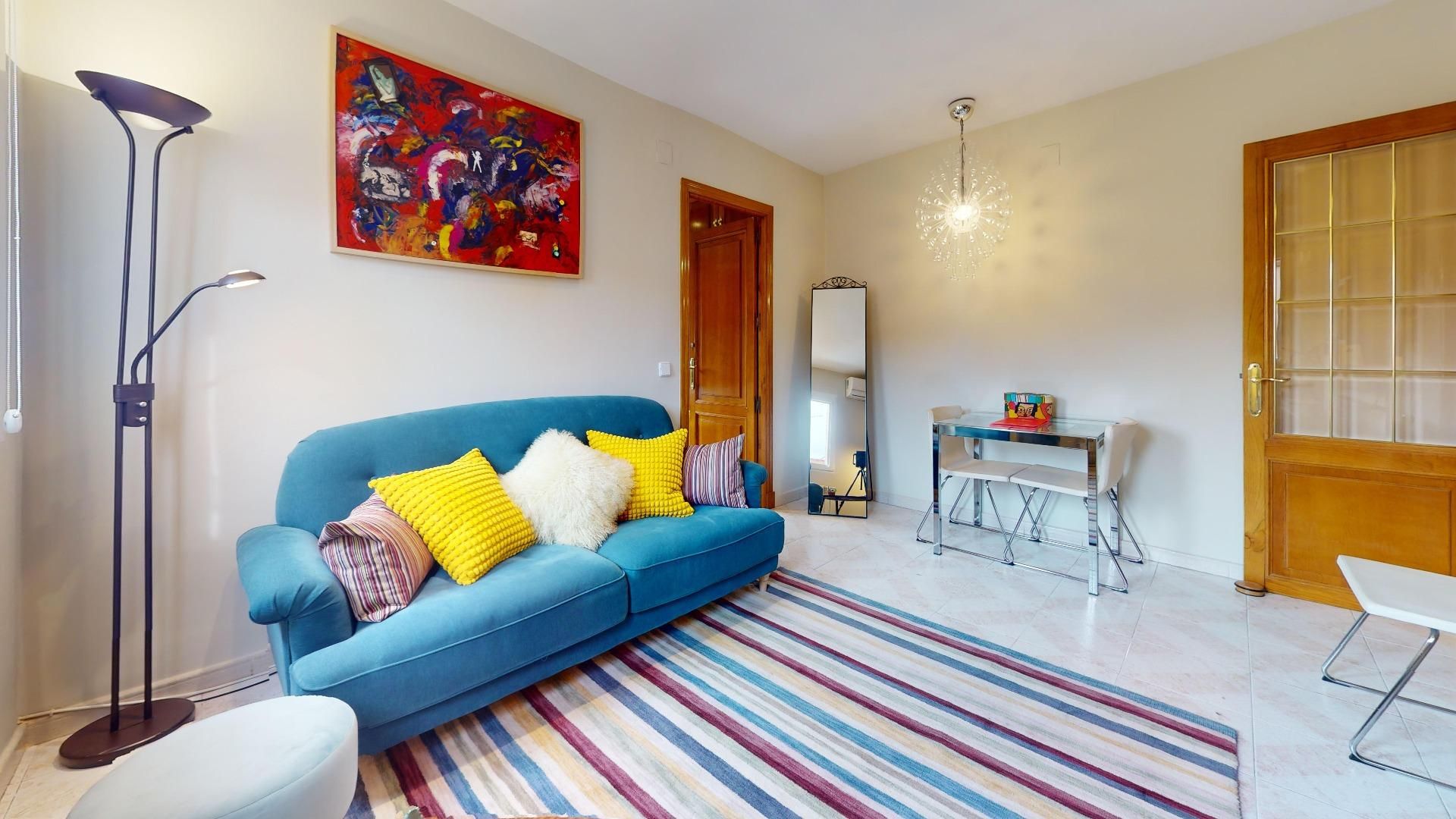 Living room of Flat for sale in  Madrid Capital  with Air Conditioner and Heating