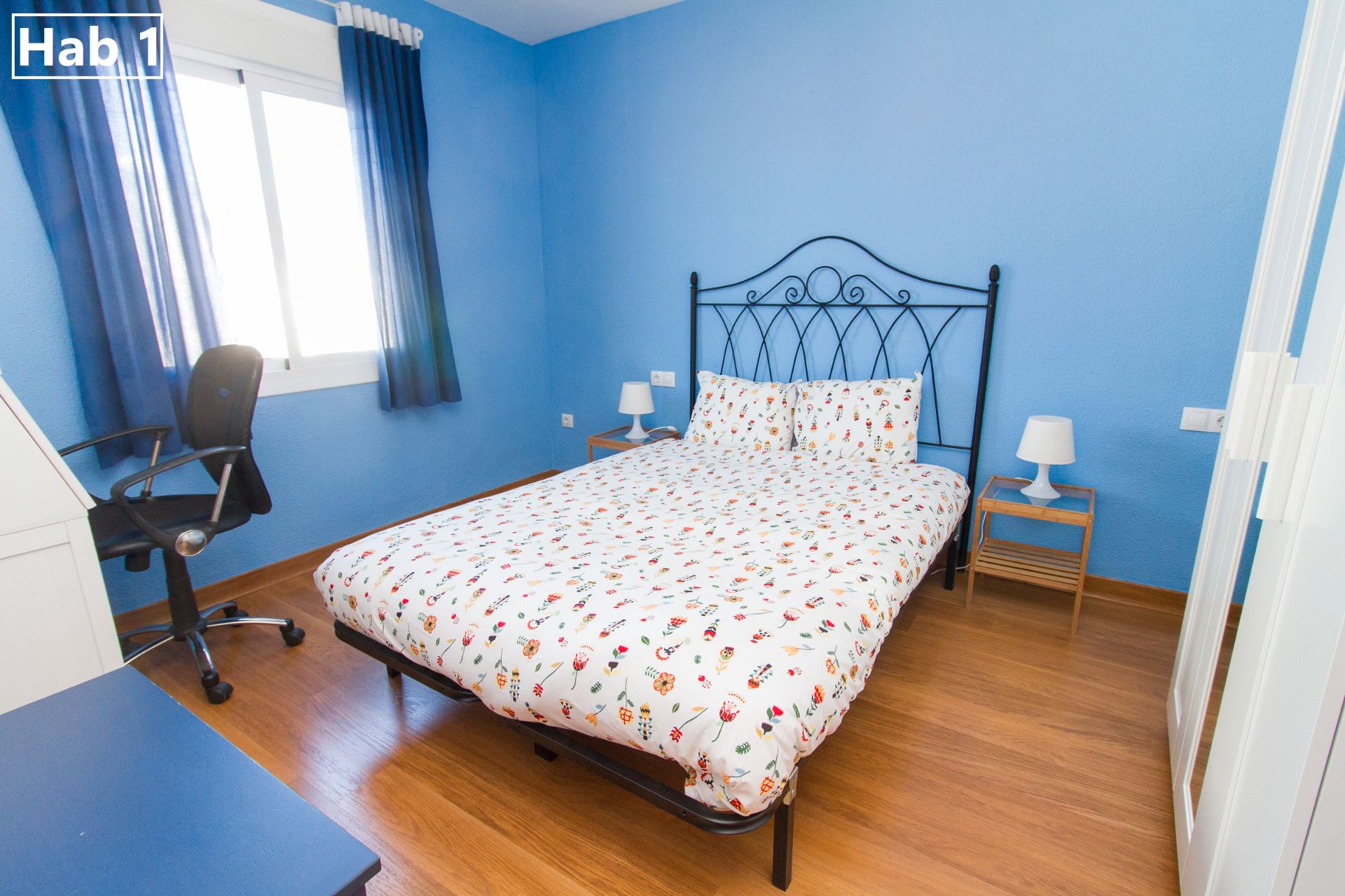 Habitación de Piso para compartir en Málaga Capital con Aire acondicionado, Calefacción y Amueblado