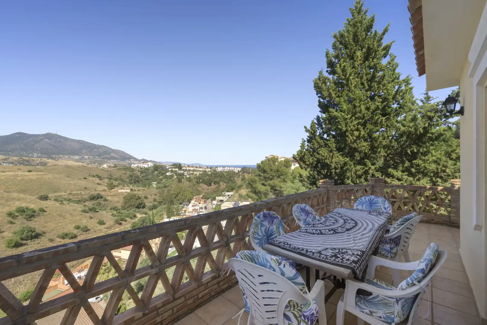 Terrassa de Casa o xalet en venda en Mijas amb Aire condicionat, Terrassa i Piscina