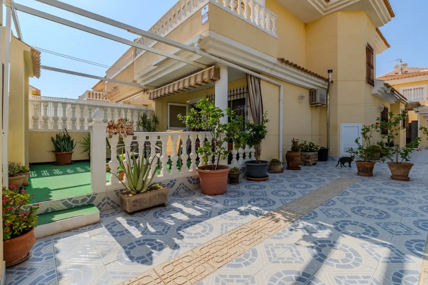 Terrassa de Casa adosada en venda en Mazarrón amb Aire condicionat, Jardí privat i Terrassa