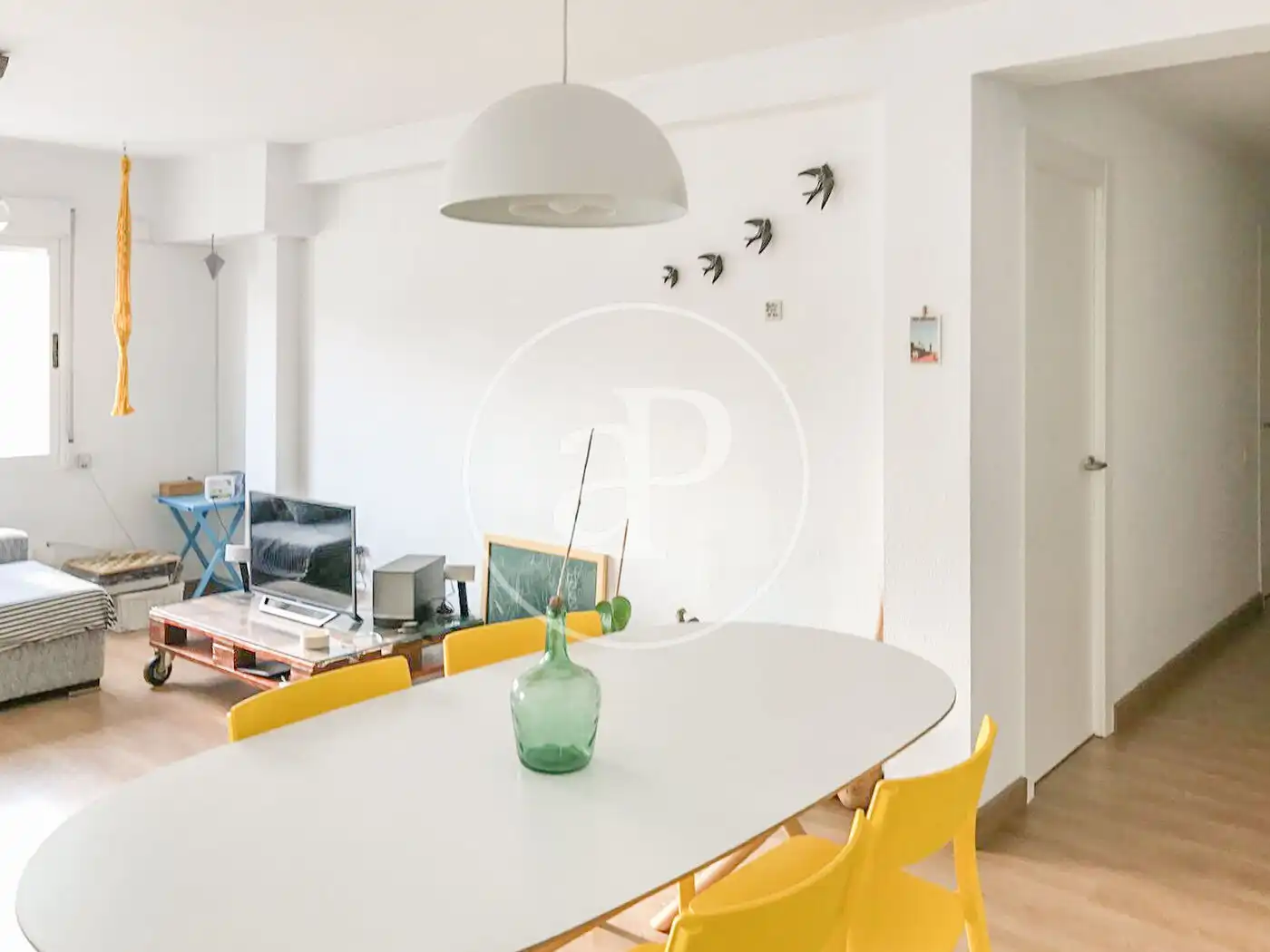 Esszimmer von Wohnung zur Miete in Valencia mit Klimaanlage, Heizung und Möbliert