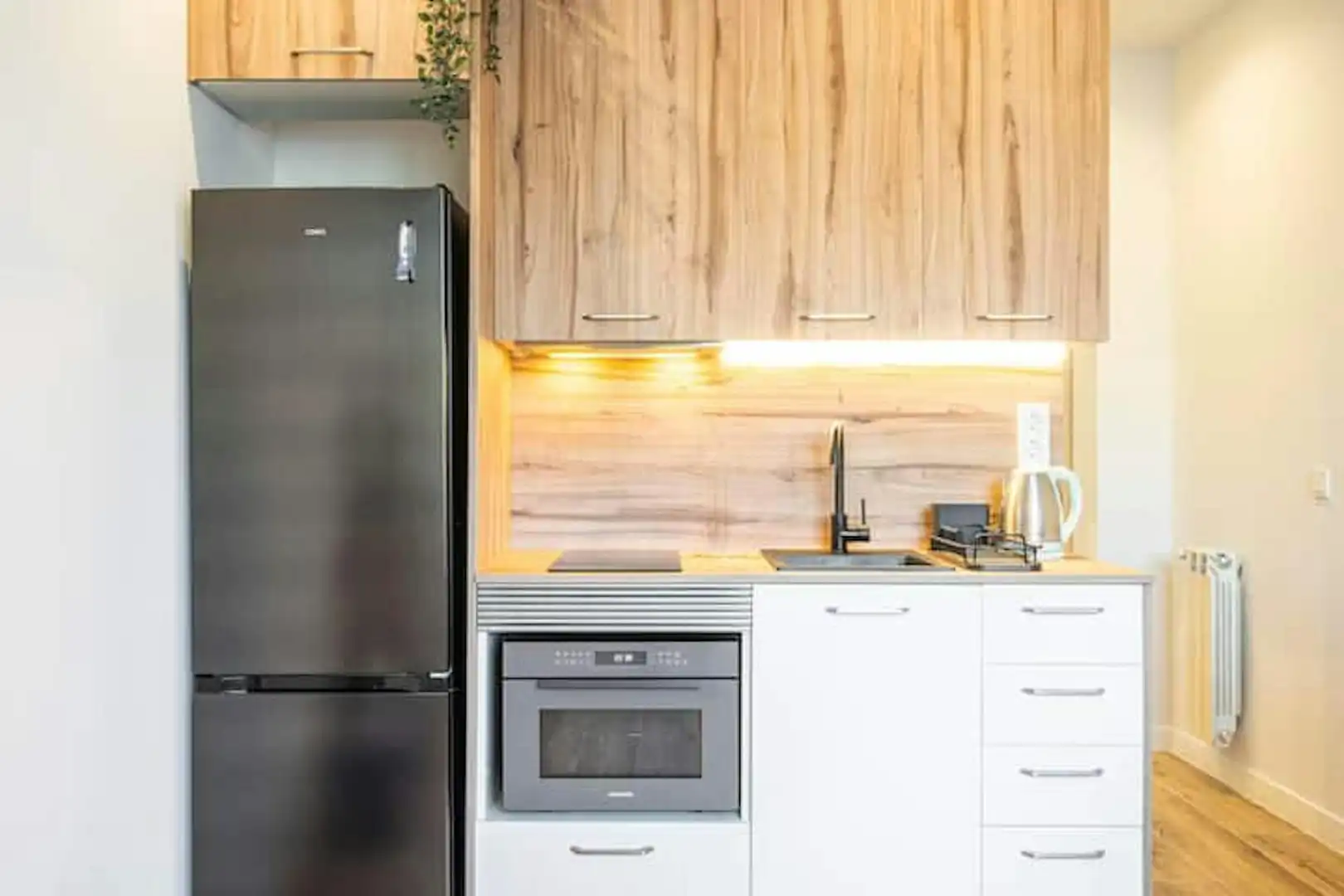 Kitchen of Flat for rent in Madrid  with Air Conditioner, Furnished and Washing machine