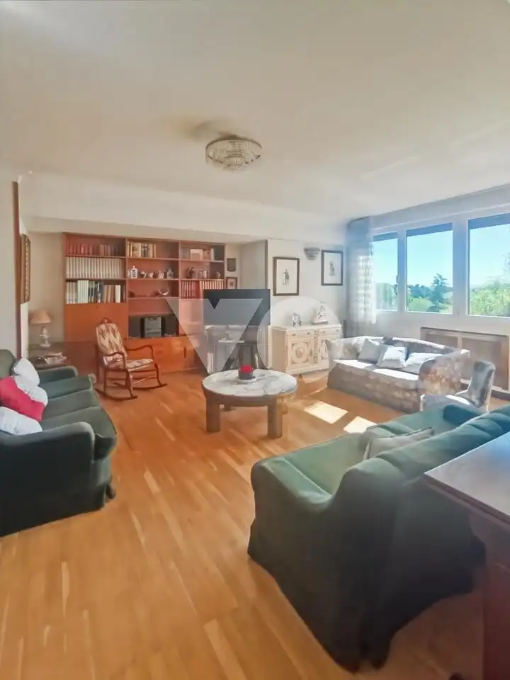 Wohnzimmer von Wohnung zum Verkauf in Madrid mit Heizung, Parkett und Terrasse