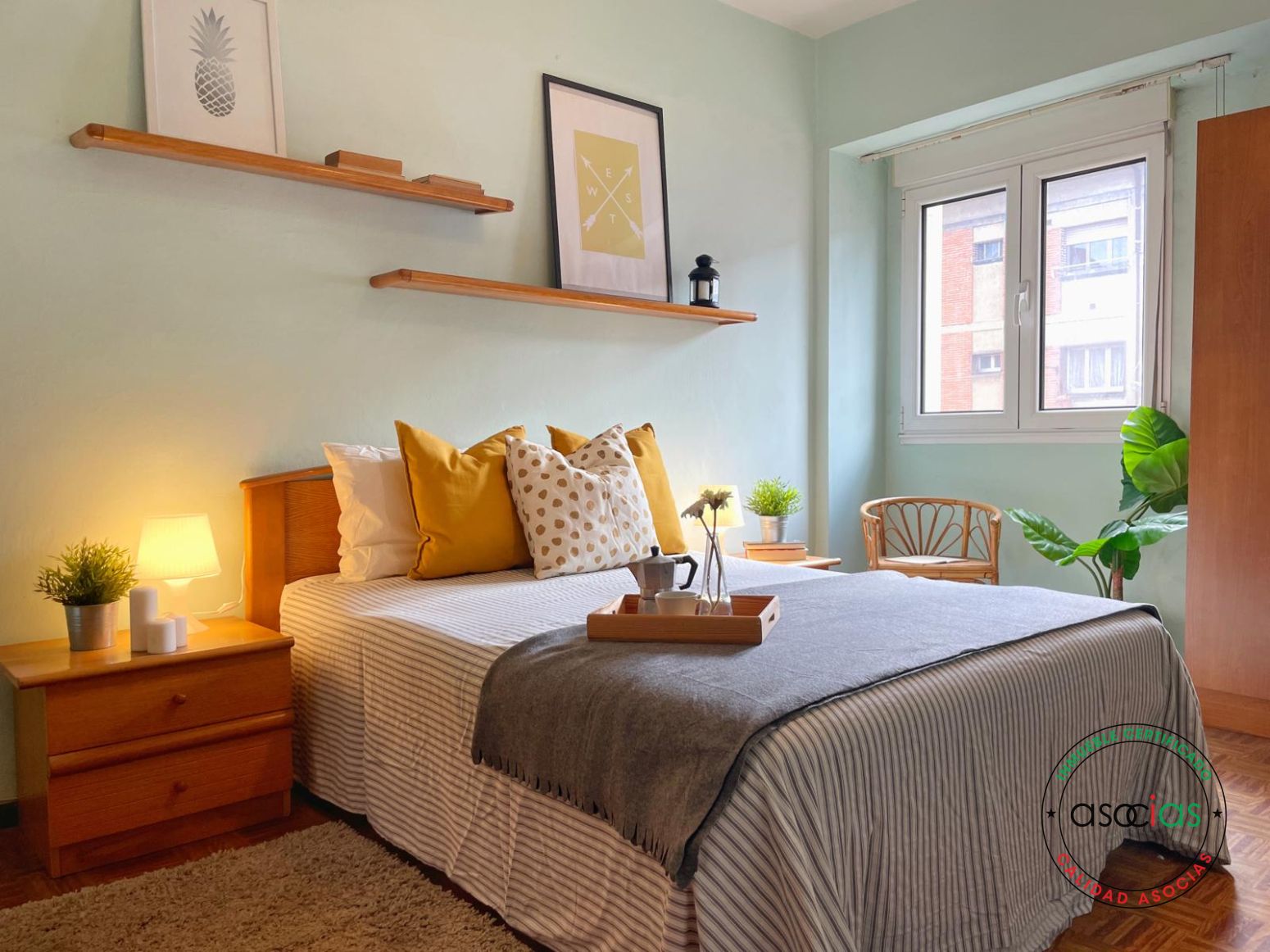 Bedroom of Flat for sale in Gijón   with Furnished