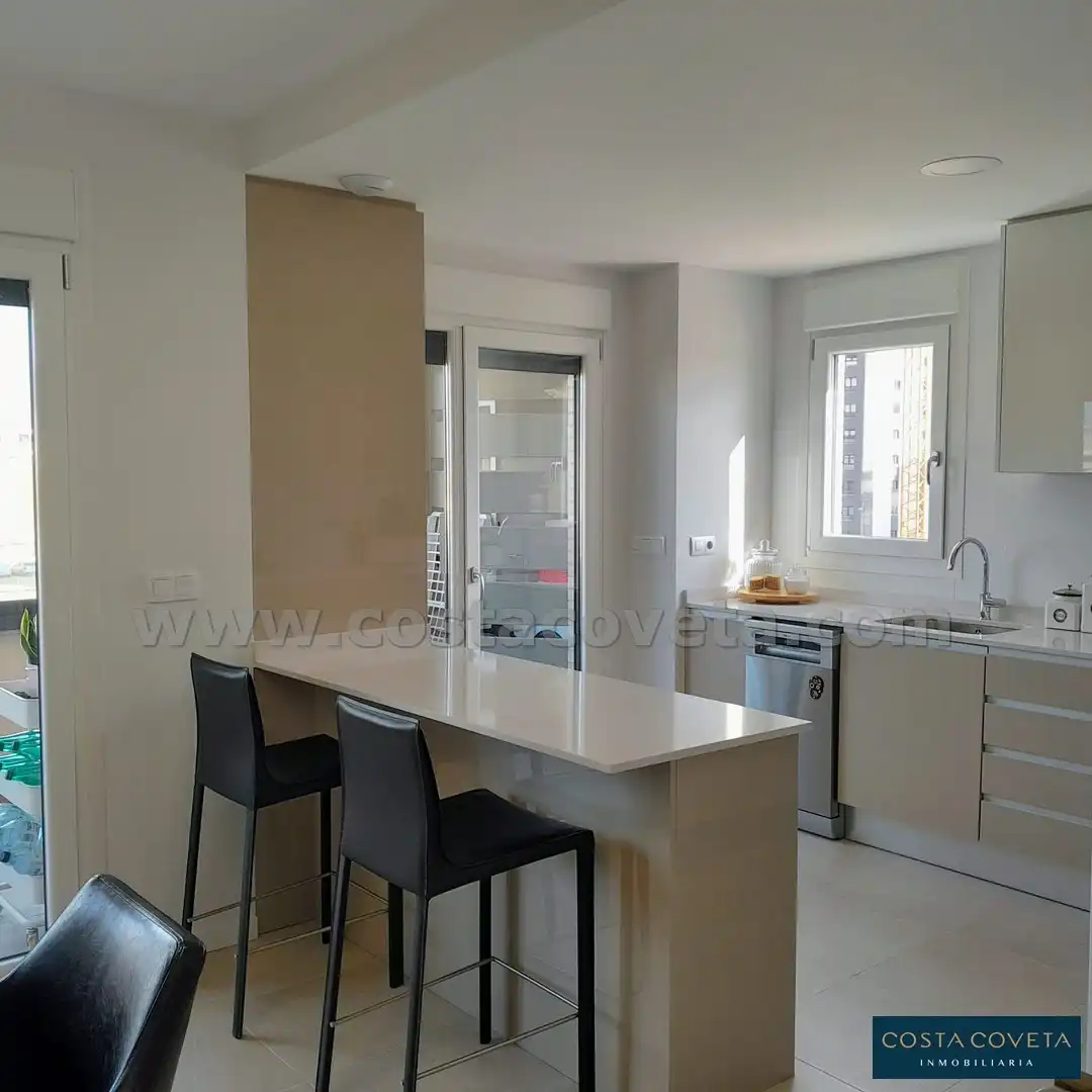 Kitchen of Apartments for sale in El Campello  with Air Conditioner, Swimming Pool and Furnished
