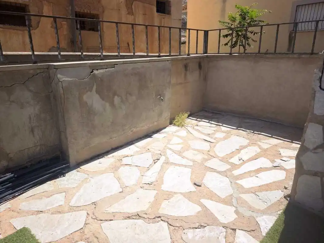 Terraza de Casa adosada en venta en Paracuellos de Jiloca con Aire acondicionado, Calefacción y Jardín privado