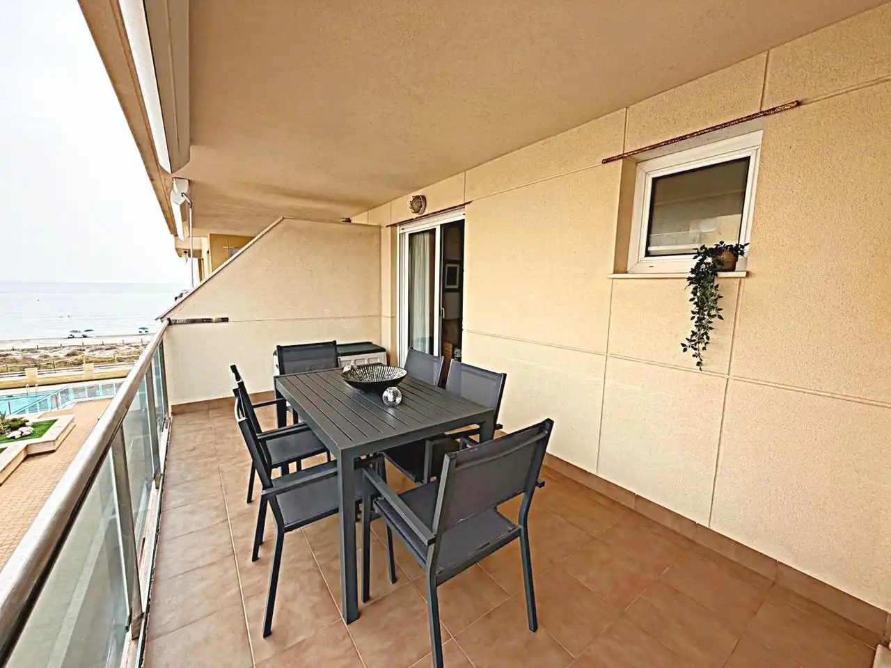 Terraza de Apartamento en venta en La Manga del Mar Menor con Aire acondicionado, Calefacción y Jardín privado