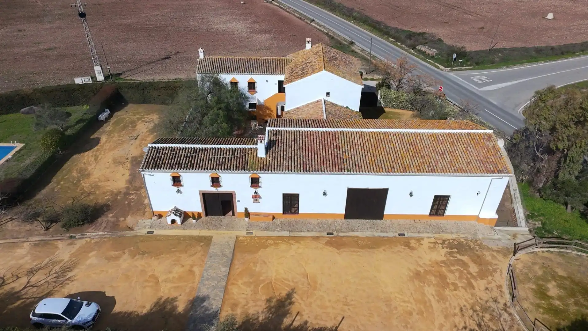 Vista exterior de Finca rústica en venta en Teba con Aire acondicionado, Jardín privado y Piscina