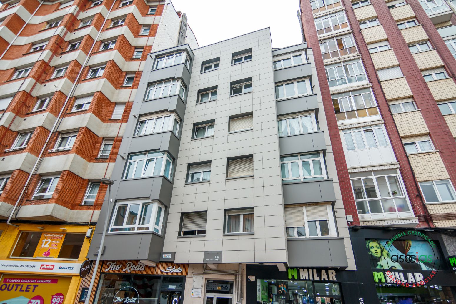 Exterior view of Flat for sale in Gijón   with Heating, Parquet flooring and Terrace