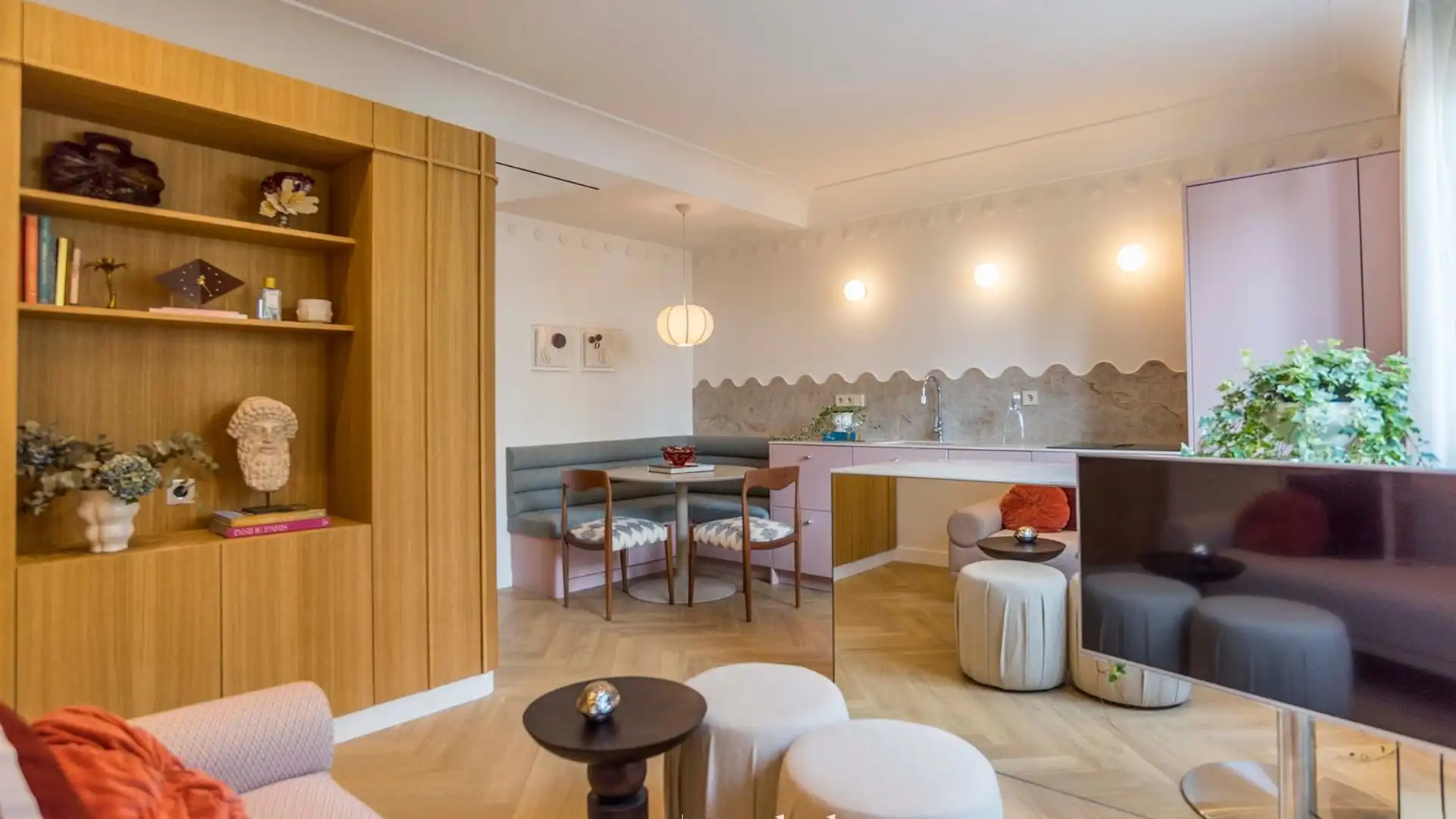 Sala de estar de Apartamento en venta en  Madrid Capital con Aire acondicionado y Terraza