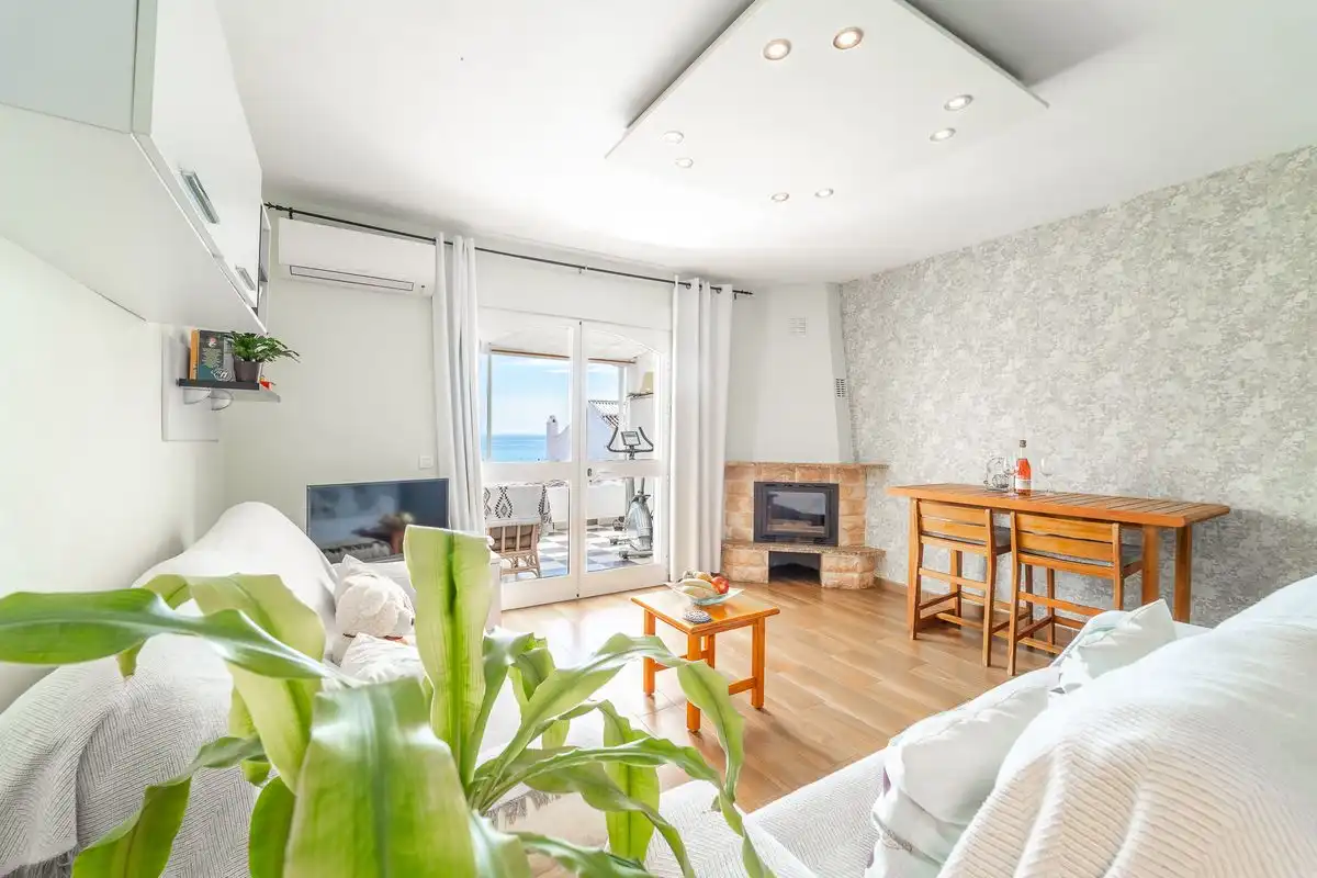 Sala de estar de Planta baja en venta en Nerja con Aire acondicionado, Calefacción y Terraza