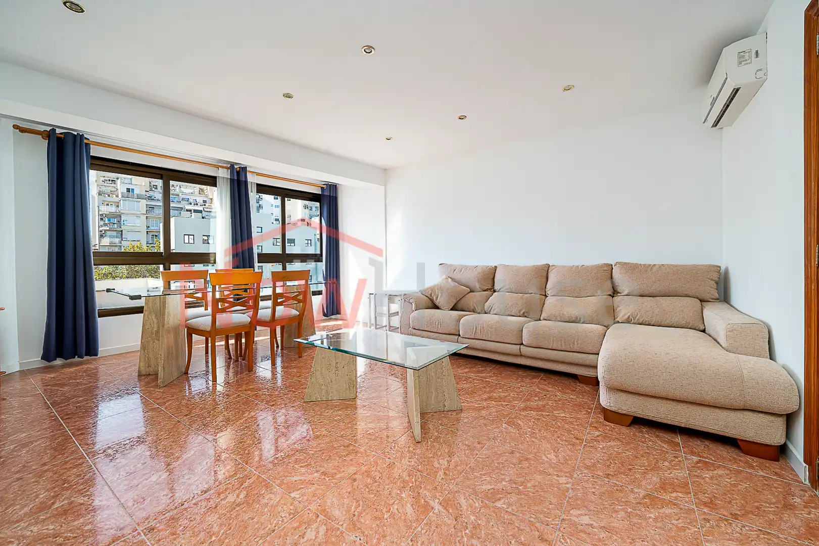 Sala d'estar de Pis en venda en  Palma de Mallorca amb Aire condicionat, Calefacció i Balcó