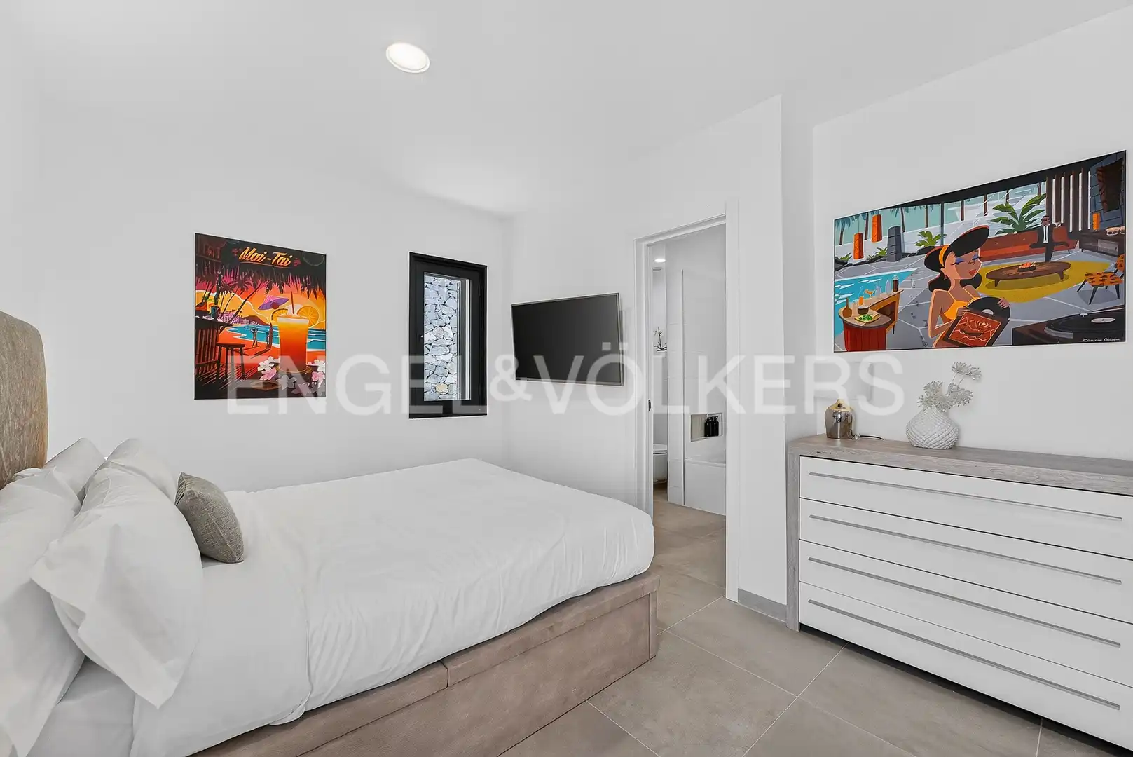 Schlafzimmer von Wohnung zum Verkauf in Adeje mit Klimaanlage, Terrasse und Schwimmbad