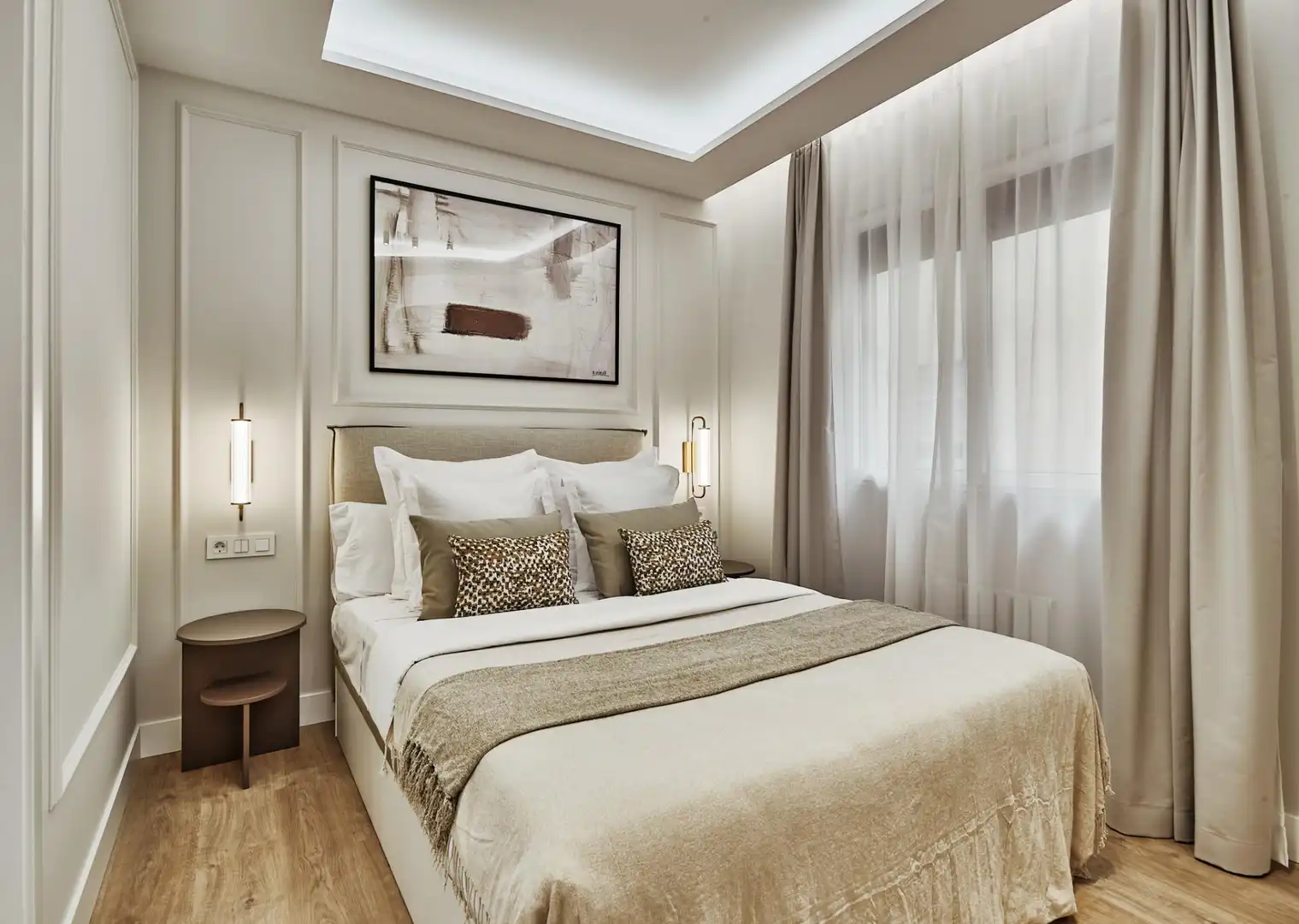 Dormitori de Apartament en venda en Madrid amb Calefacció, Terrassa i Moblat