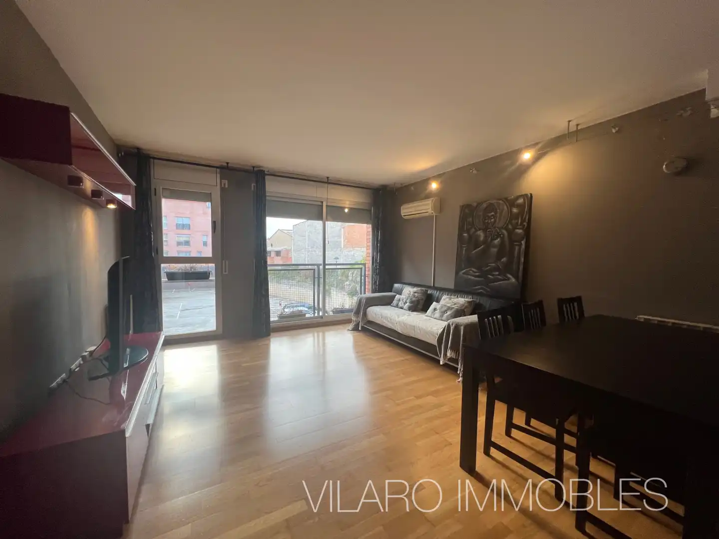 Sala de estar de Piso en venta en Sant Vicenç de Castellet con Aire acondicionado, Calefacción y Parquet