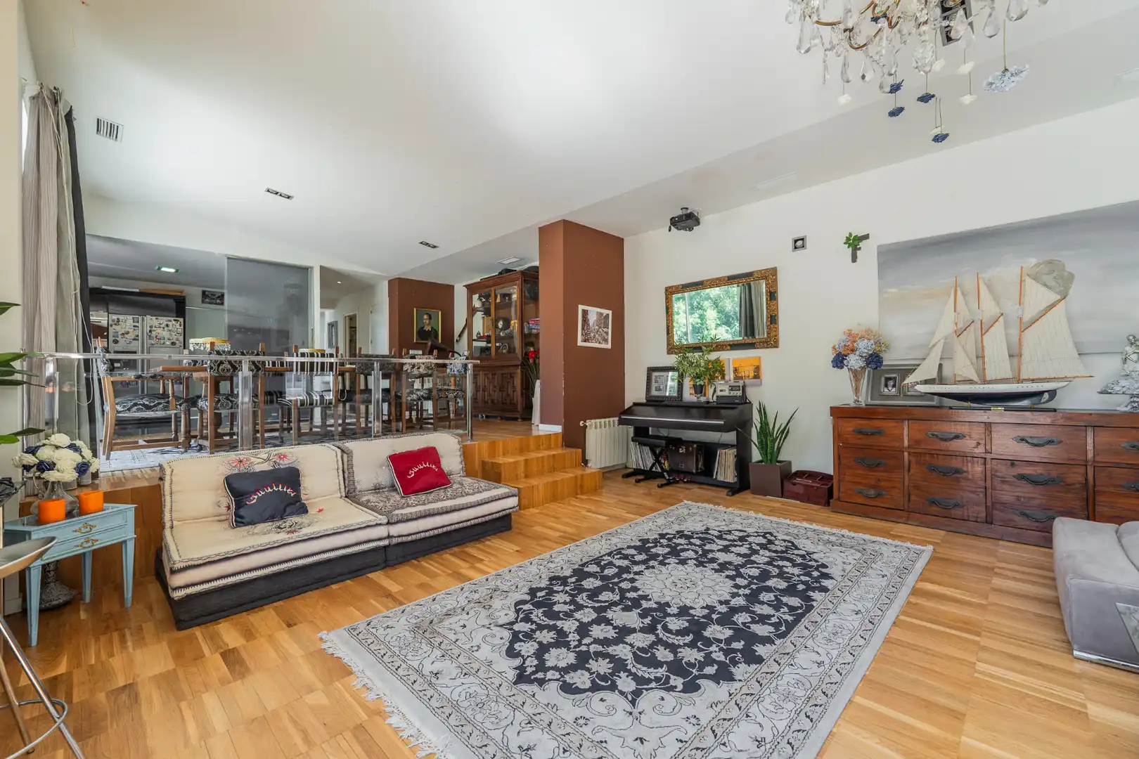 Living room of Houses for sale in Algete  with Private garden, Terrace and Swimming Pool