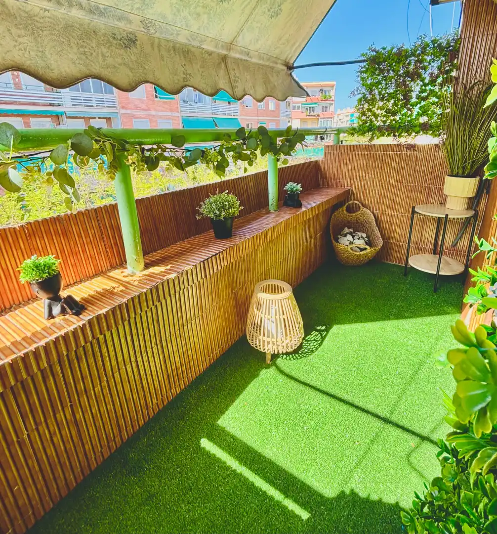 Terrace of Flat for rent in Alicante / Alacant  with Air Conditioner, Furnished and Oven
