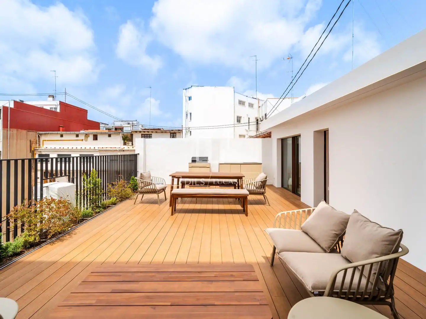 Terraza de Ático de alquiler en Valencia con Aire acondicionado, Calefacción y Terraza