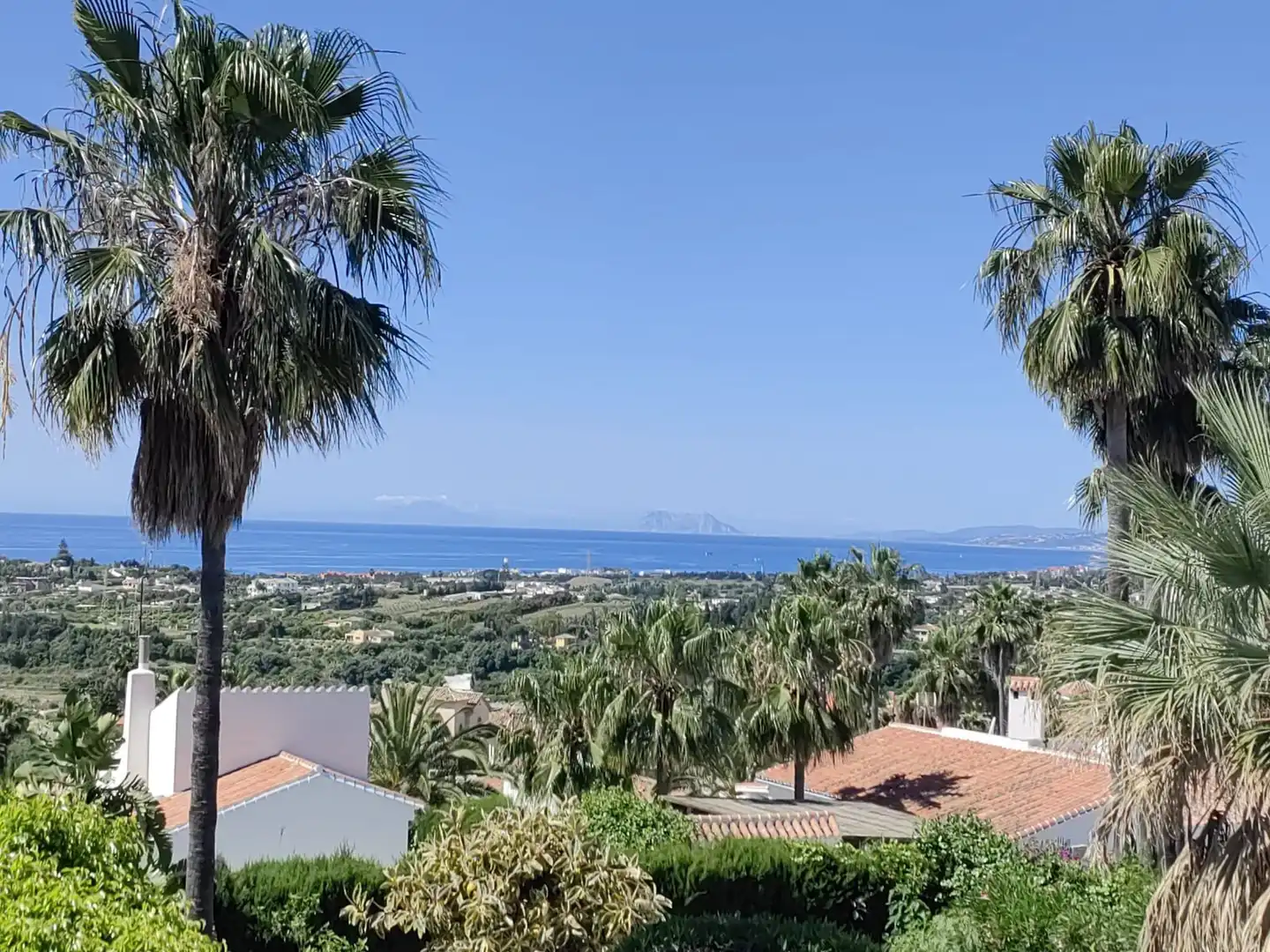 Vista exterior de Casa o xalet en venda en Estepona amb Aire condicionat, Jardí privat i Terrassa