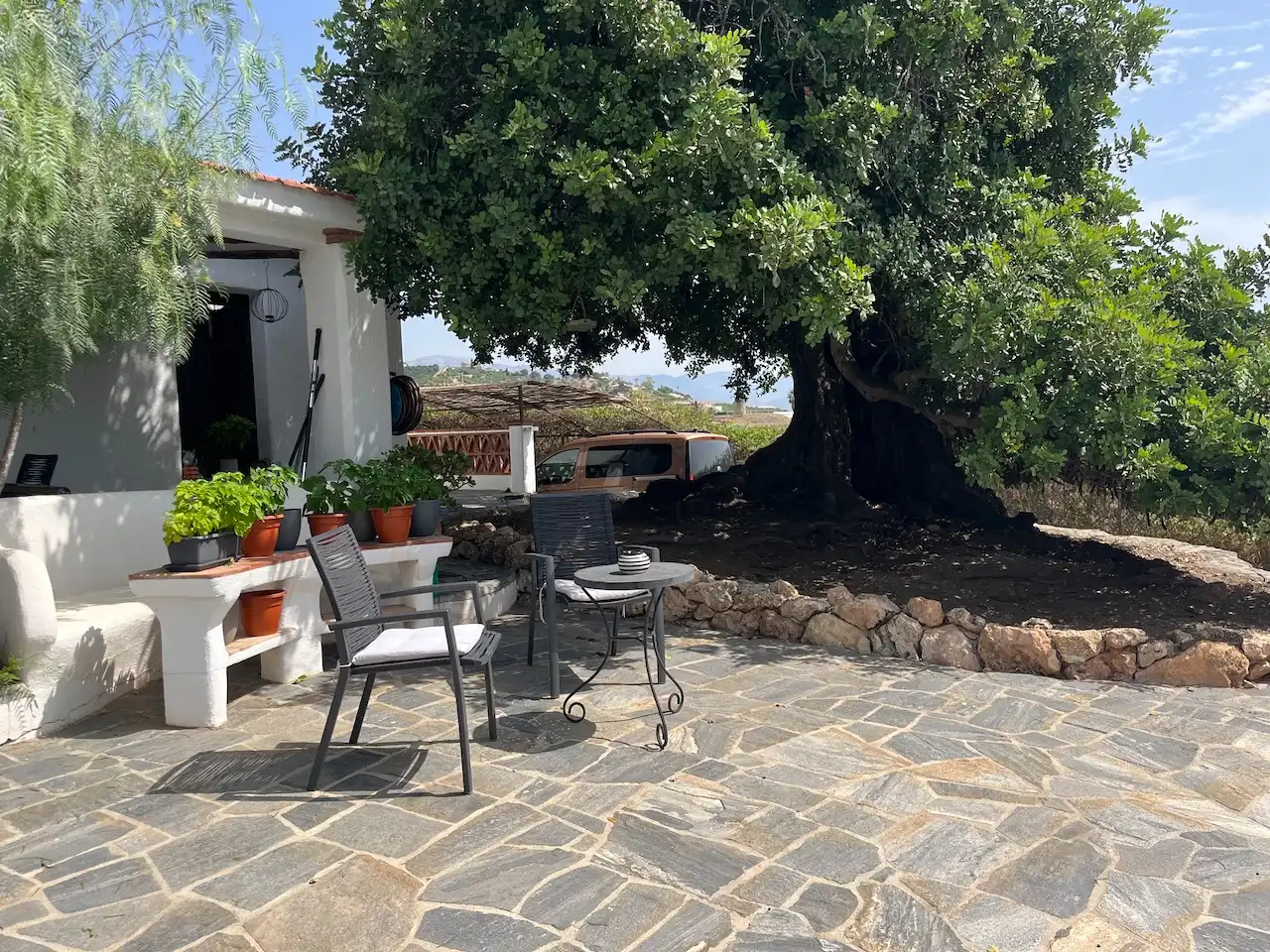 Terrace of Country homes for sale in Vélez-Málaga  with Air Conditioner, Heating and Private garden