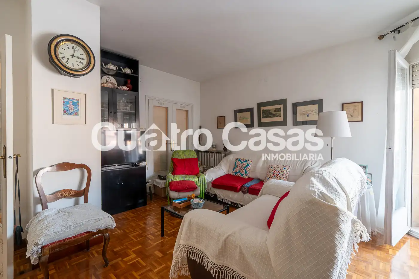 Sala d'estar de Pis en venda en Barcelona amb Aire condicionat, Calefacció i Moblat