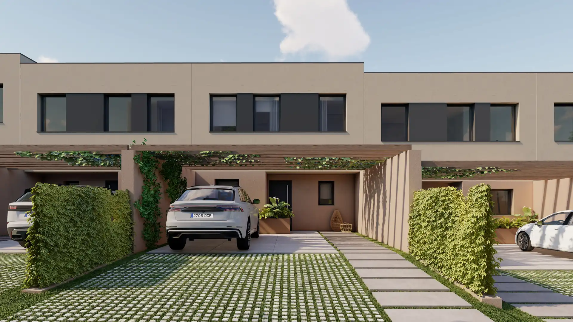 Vista exterior de Casa adosada en venta en El Vendrell con Calefacción, Jardín privado y Piscina