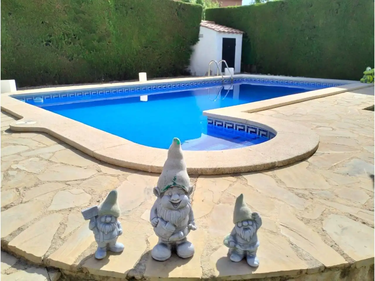 Schwimmbecken von Haus oder Chalet zum Verkauf in Mont-roig del Camp mit Heizung, Privatgarten und Parkett