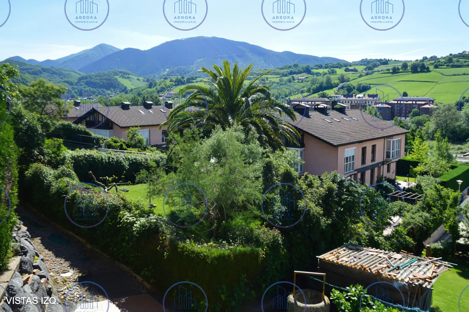 Garten von Einfamilien-Reihenhaus zum Verkauf in Andoain mit Heizung, Privatgarten und Parkett