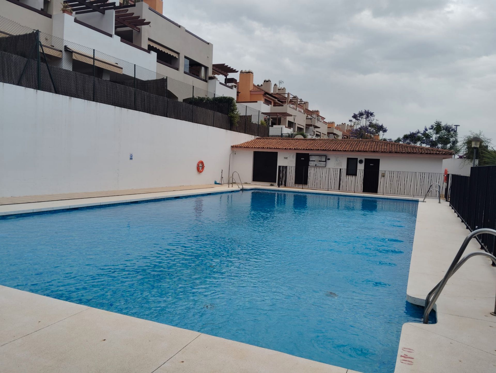 Swimming pool of Attic for sale in Guillena  with Air Conditioner, Heating and Parquet flooring