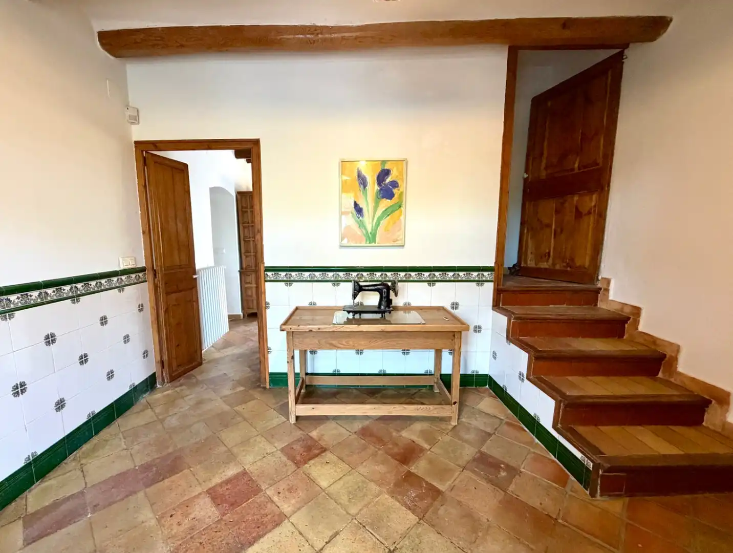Cuina de Finca rústica de lloguer en Canyelles amb Aire condicionat, Calefacció i Jardí privat
