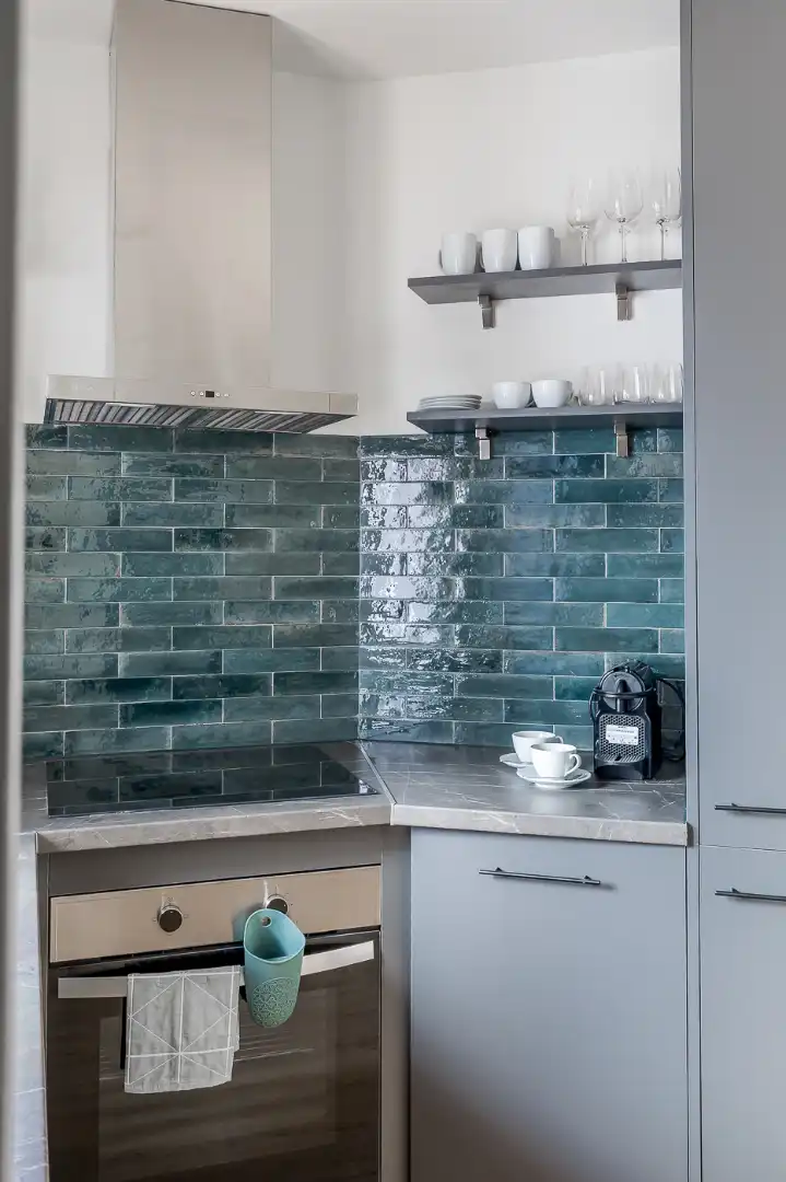 Kitchen of Flat for rent in Madrid  with Furnished, Oven and Balcony