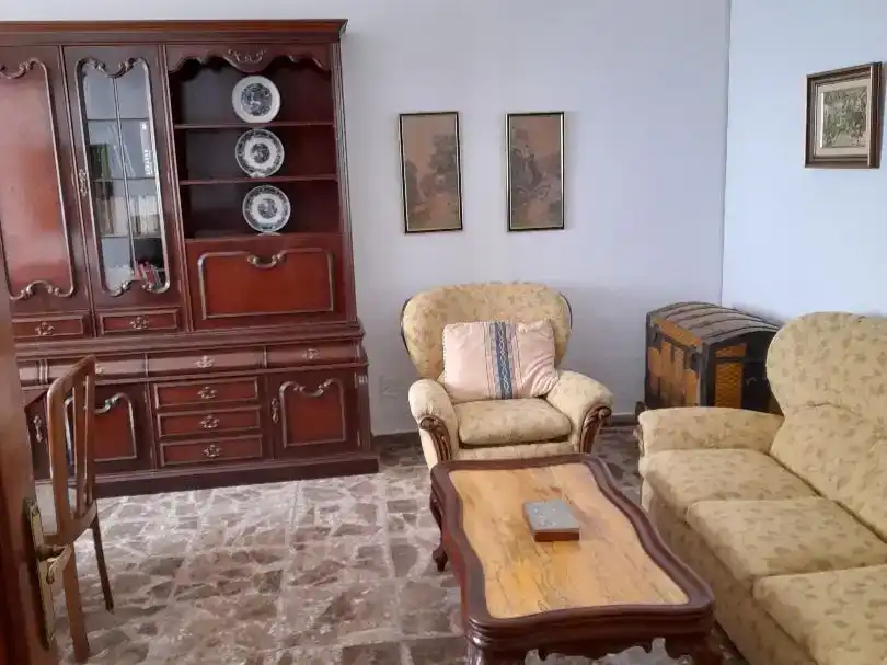 Sala d'estar de Casa adosada de lloguer en Almagro amb Aire condicionat, Traster i Moblat